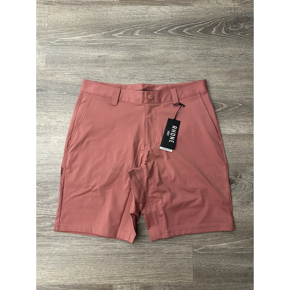 Rhone Commuter 9" Shorts NWT Men Size 30 Nantucket Red Flex-Knit Standard Fit